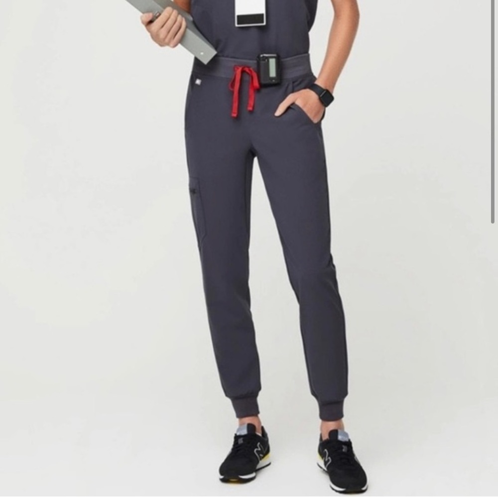 Figs Charcoal Zamora Jogger Scrub Pants Size Small